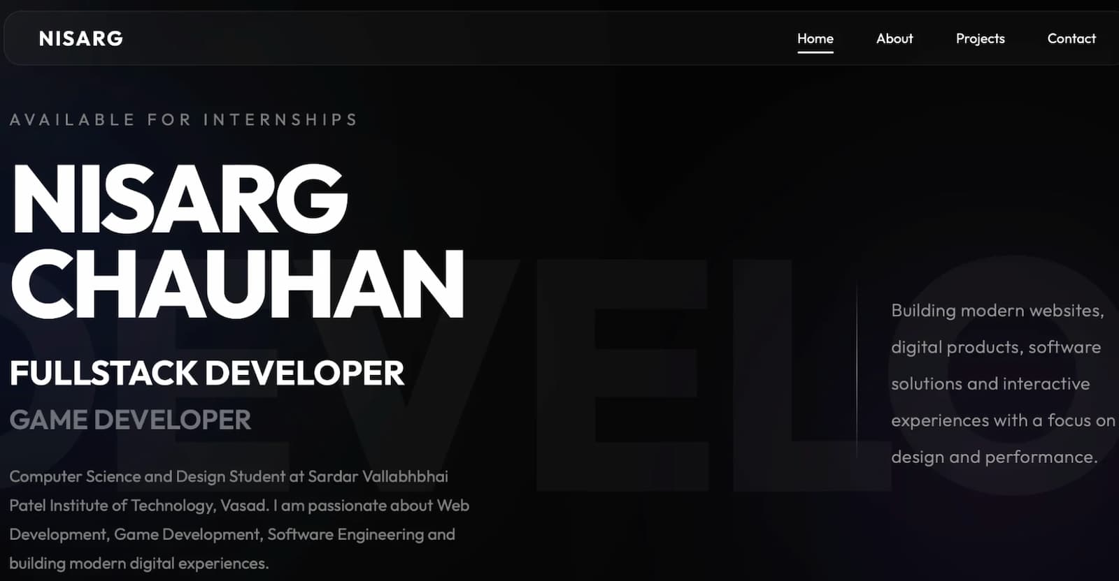 Personal Portfolio Website